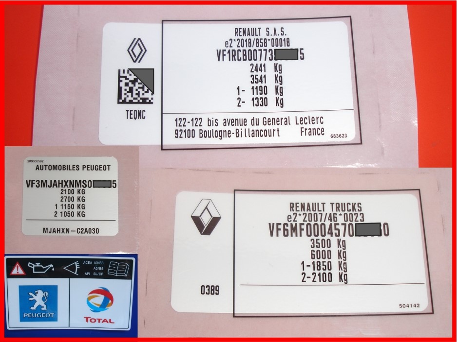 Renault наклейка дублирующая купить